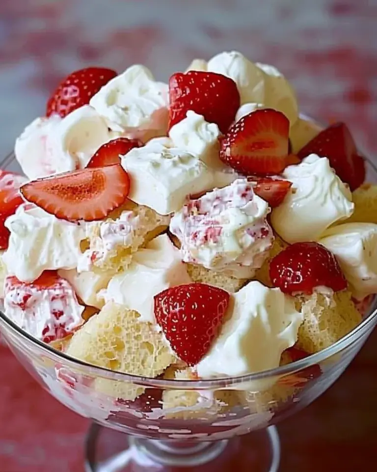 Strawberry Shortcake Fluff Salad