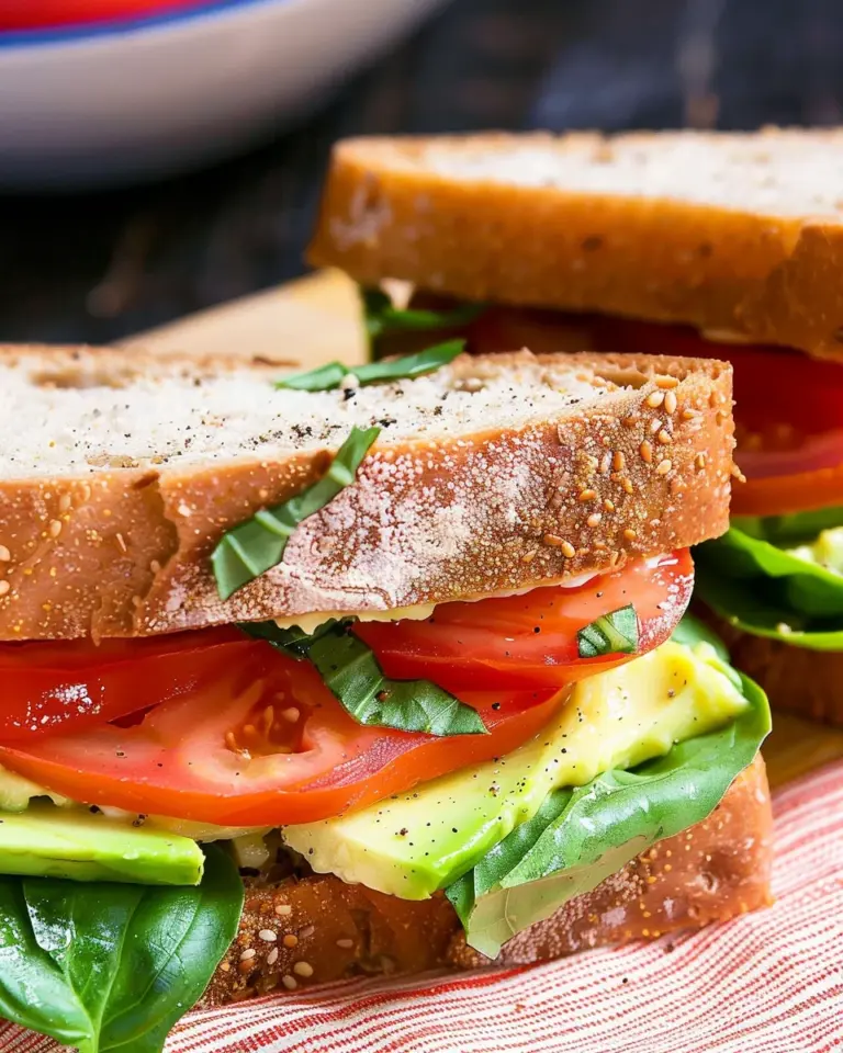 Tomato Avocado Sandwich