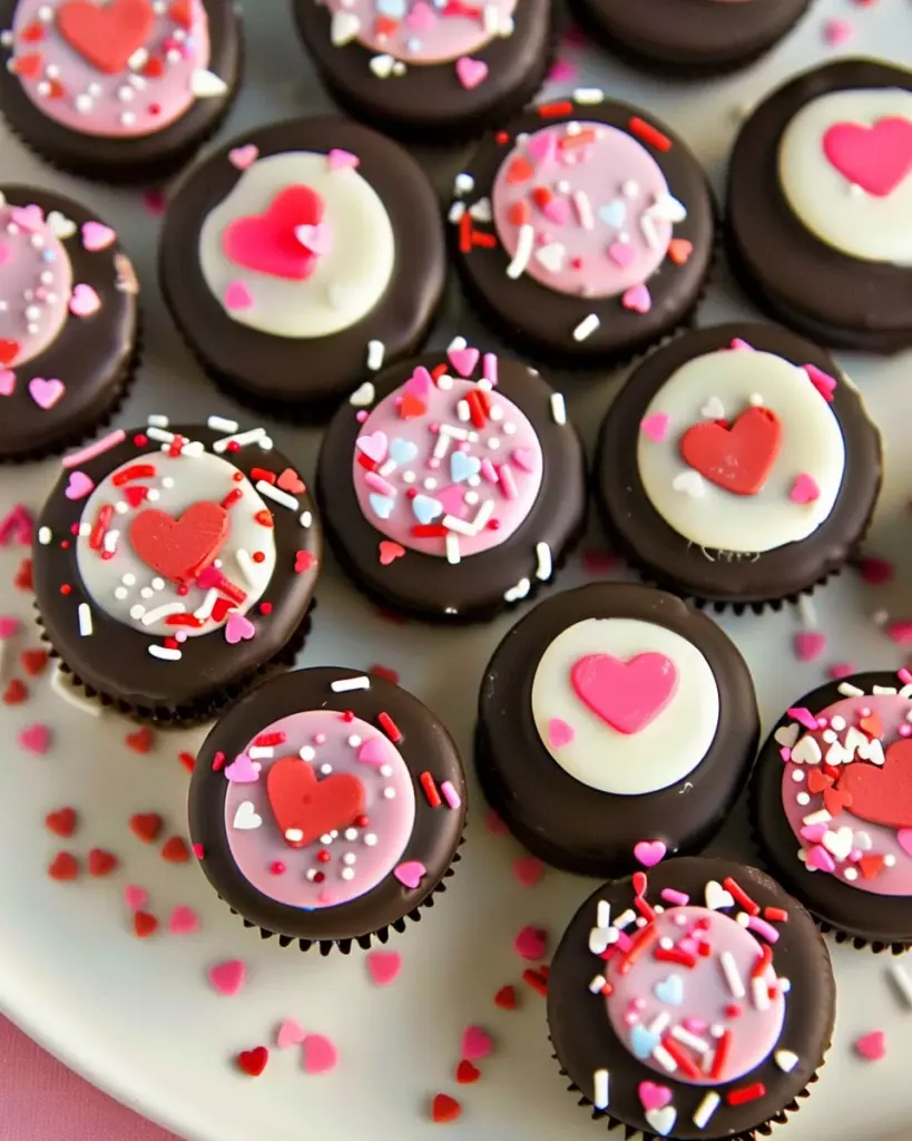 Valentine’s Day Chocolate-Covered Oreos