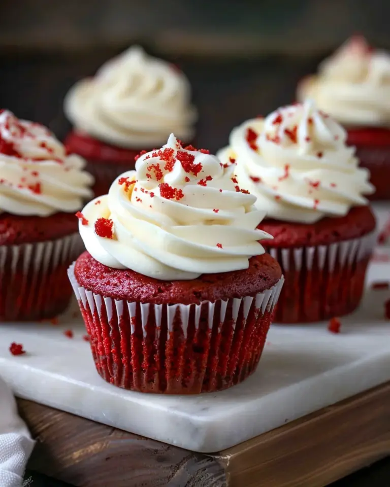 Red Velvet Cupcakes with Cream Cheese Frosting