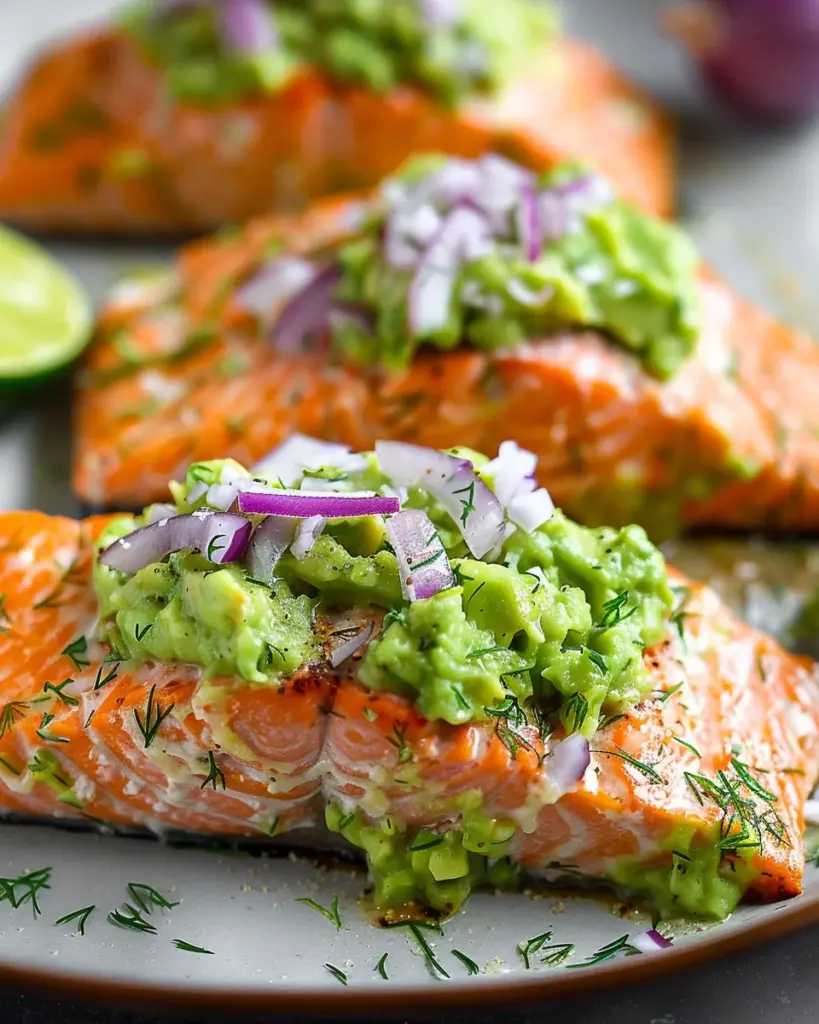 Baked Salmon with Avocado Mash 5 2 1 10