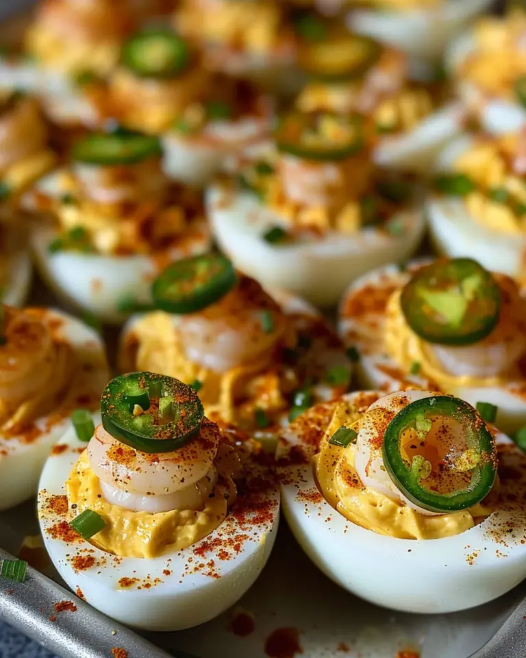 Cajun Shrimp Deviled Eggs