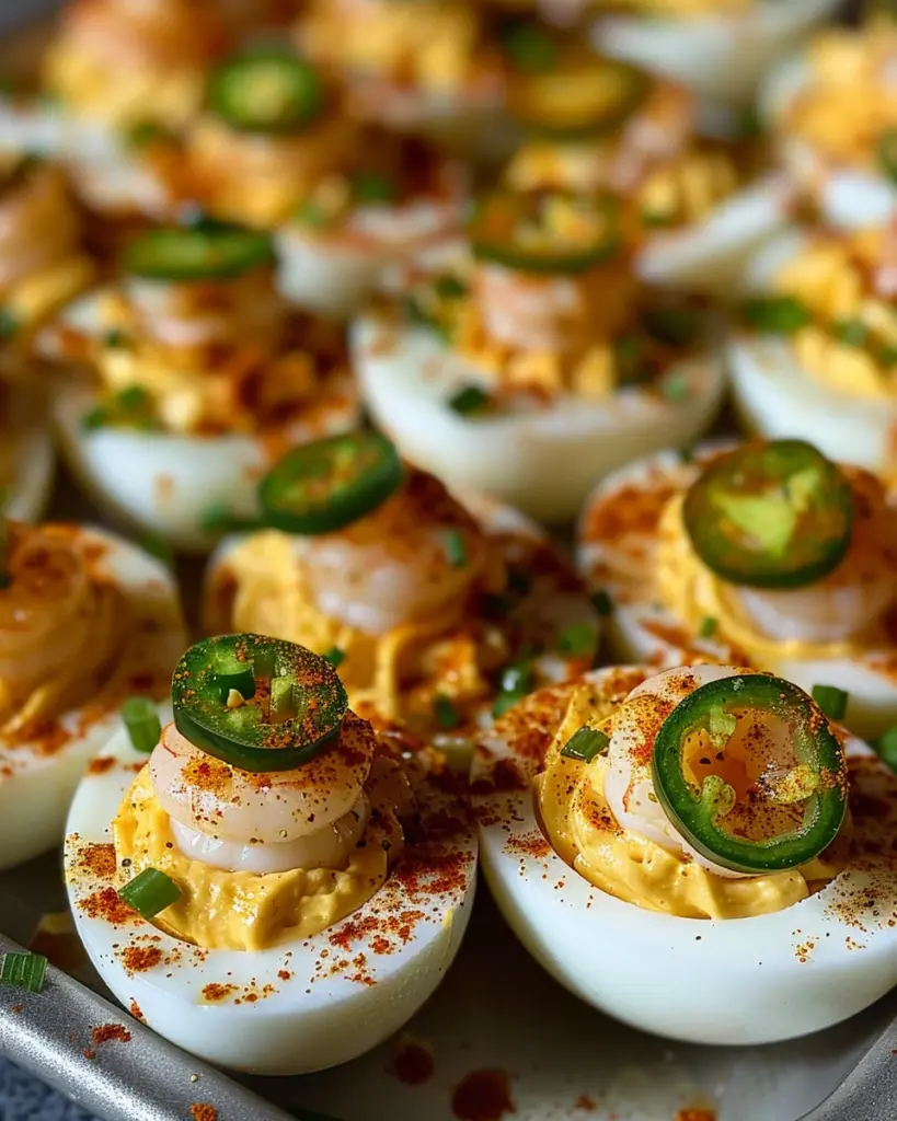 Cajun Shrimp Deviled Eggs