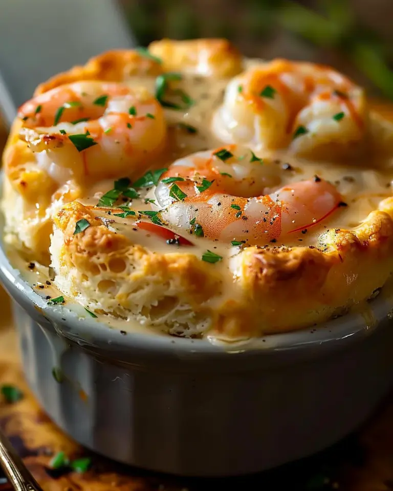 Shrimp & Lobster Cheddar Bay Biscuit Pot Pie