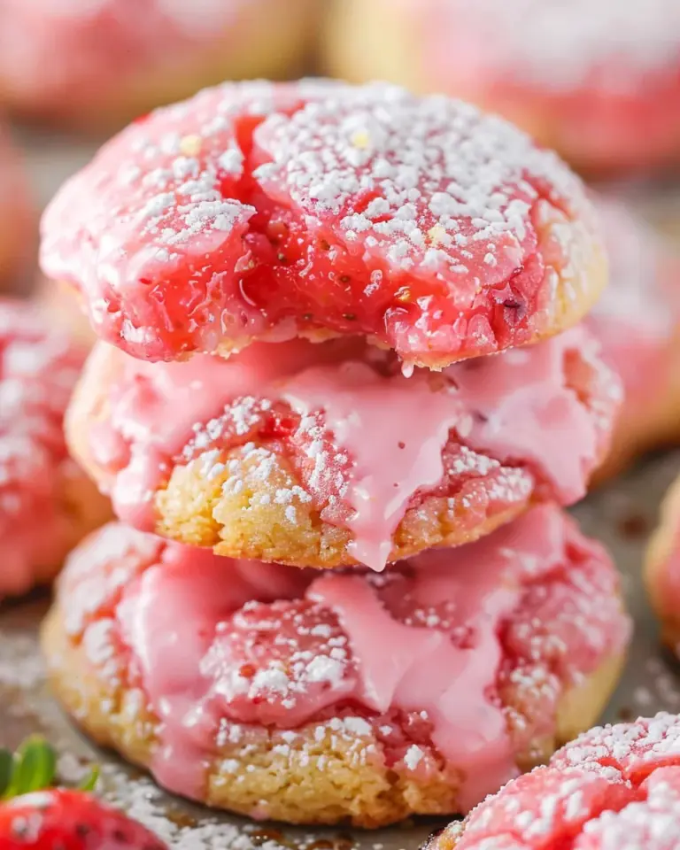 Strawberry Cake Mix Cookie