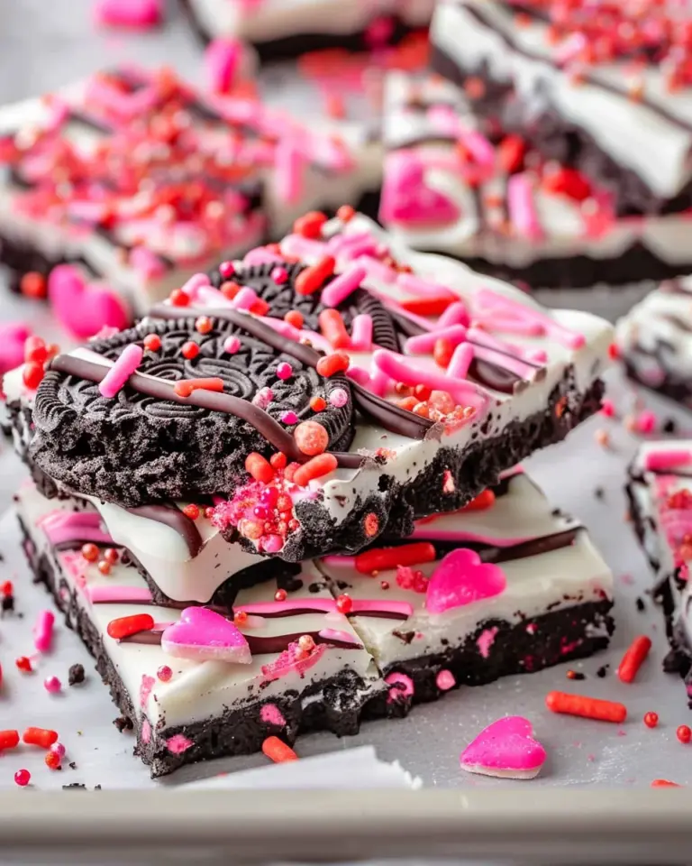 Valentine’s Day Oreo Cookie Bark