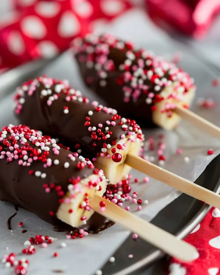 Valentine’s Banana Pops