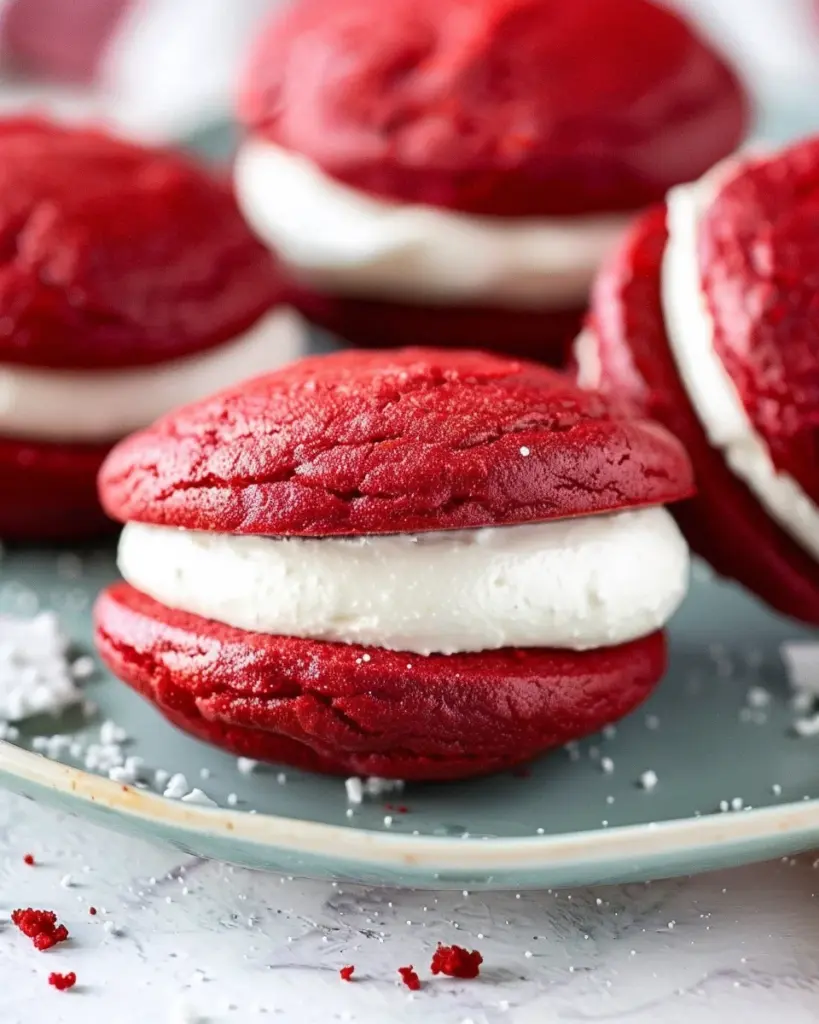 Red Velvet Whoopie Pies