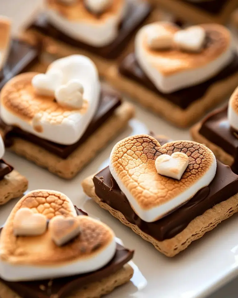 Heart Shaped S’more Cookies