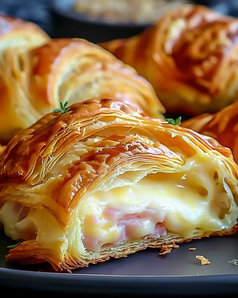 Air Fryer Ham Cheese Croissants