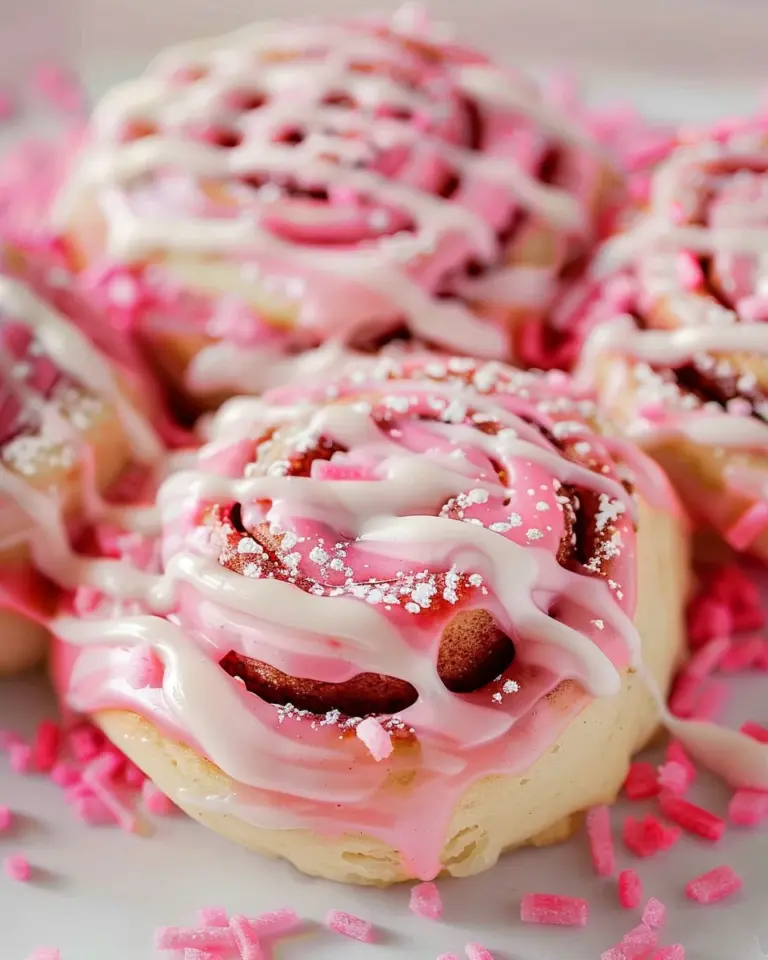 Pink Cinnamon Rolls