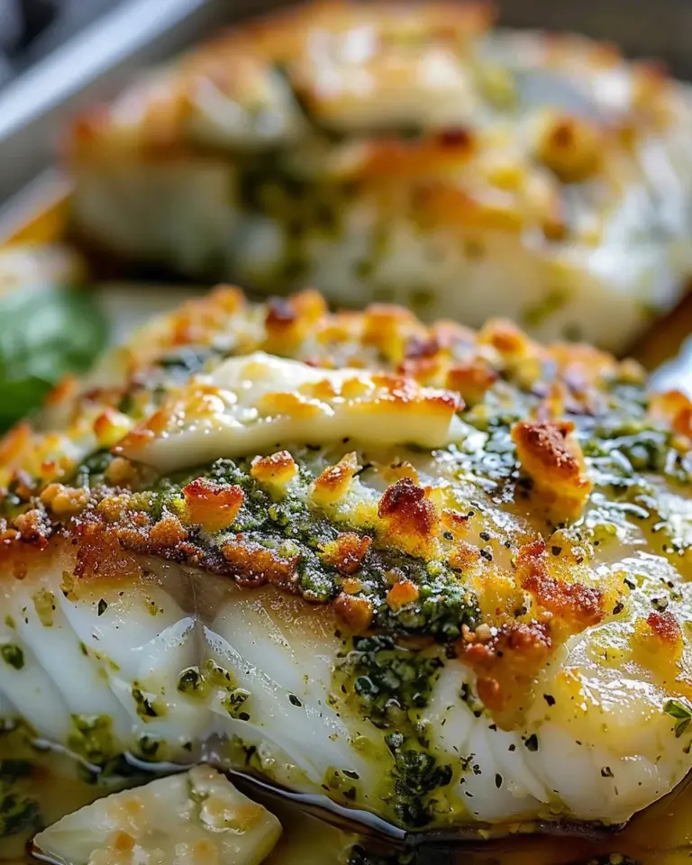 Pesto Parmesan Baked Cod: A Culinary Delight