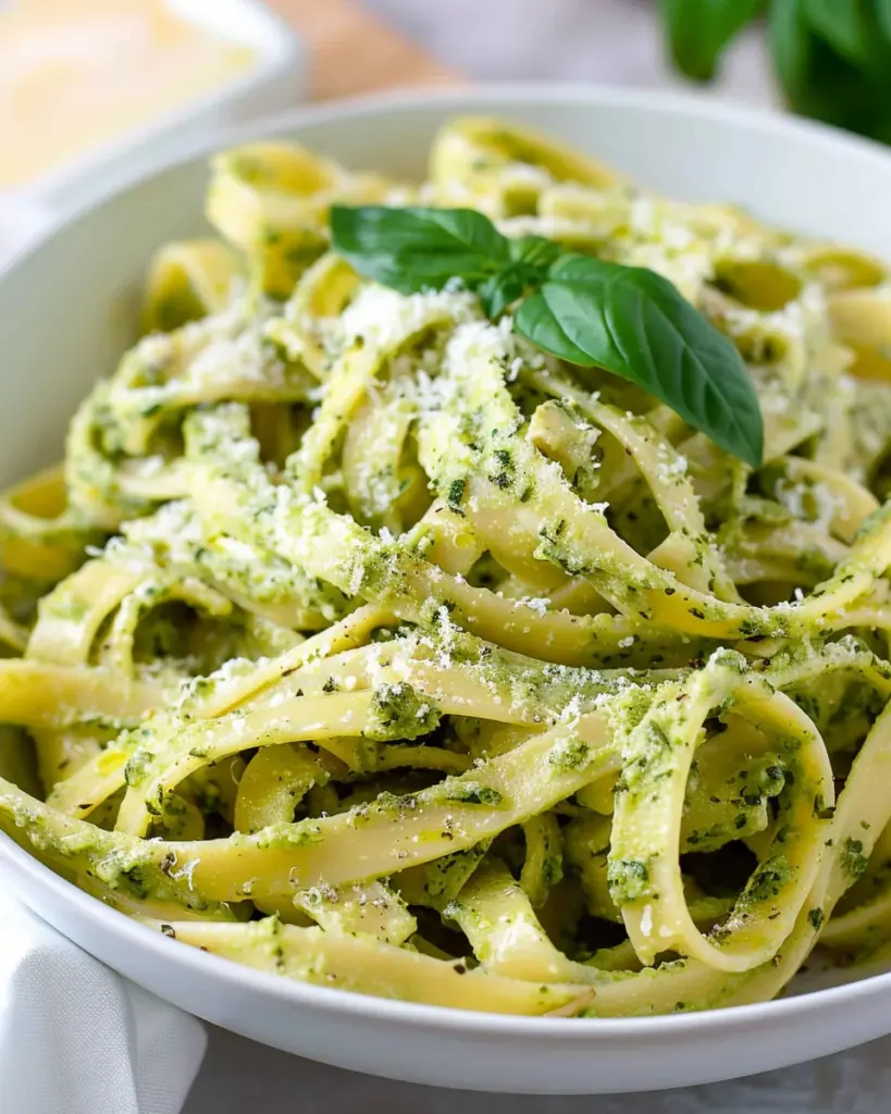 Easy Pesto and Ricotta Pasta (Gluten-Free, Nut-Free)