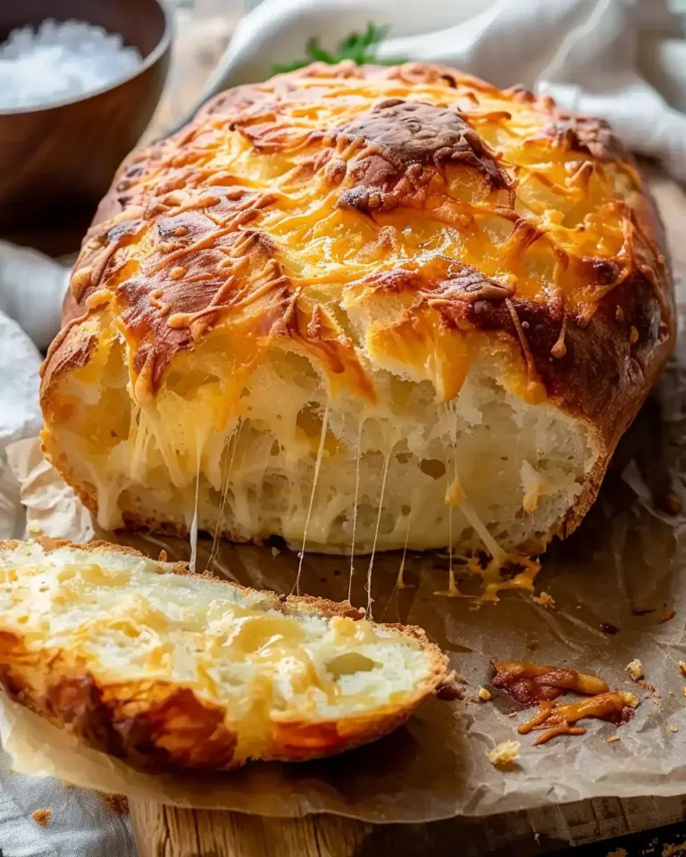 Cheese bread (no knead!) Recipe