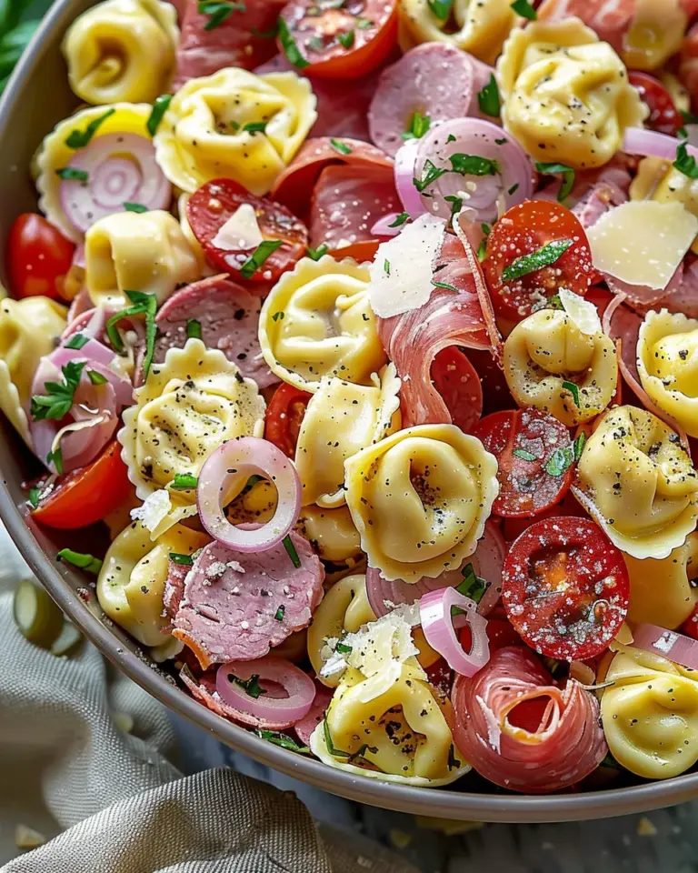 Italian Grinder Tortellini Pasta Salad