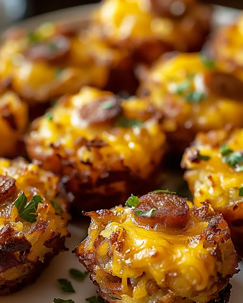 Crispy Hashbrown and Sausage Bites 7 4 1 15
