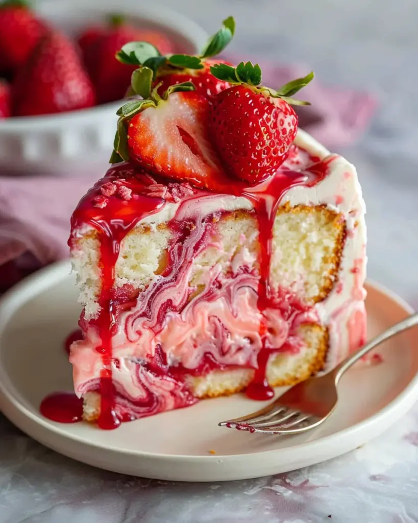 Strawberry Earthquake Cake - Unbelievably Easy Showstopper Dessert 4 4 1 33