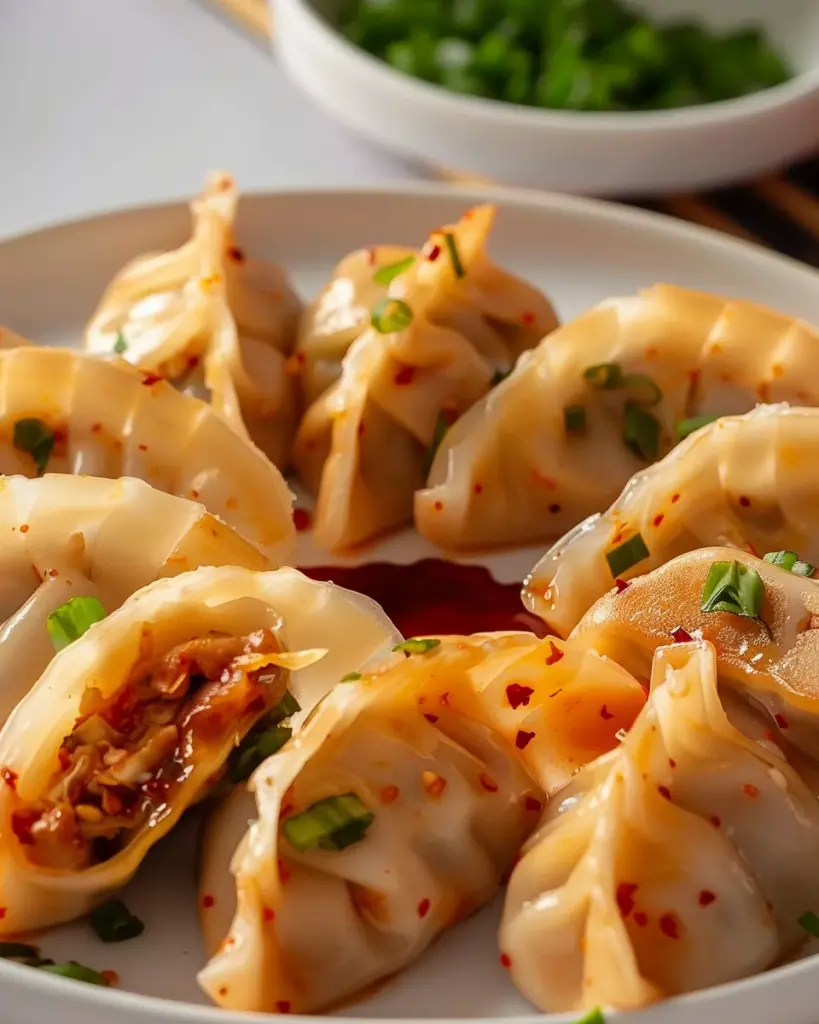 Kimchi Mandu (Korean Kimchi Dumplings)