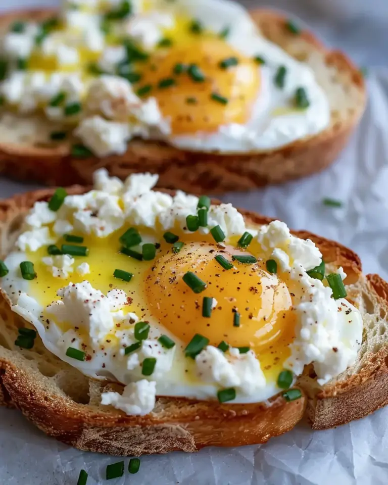 Easy 6-Ingredient Egg and Ricotta Toast