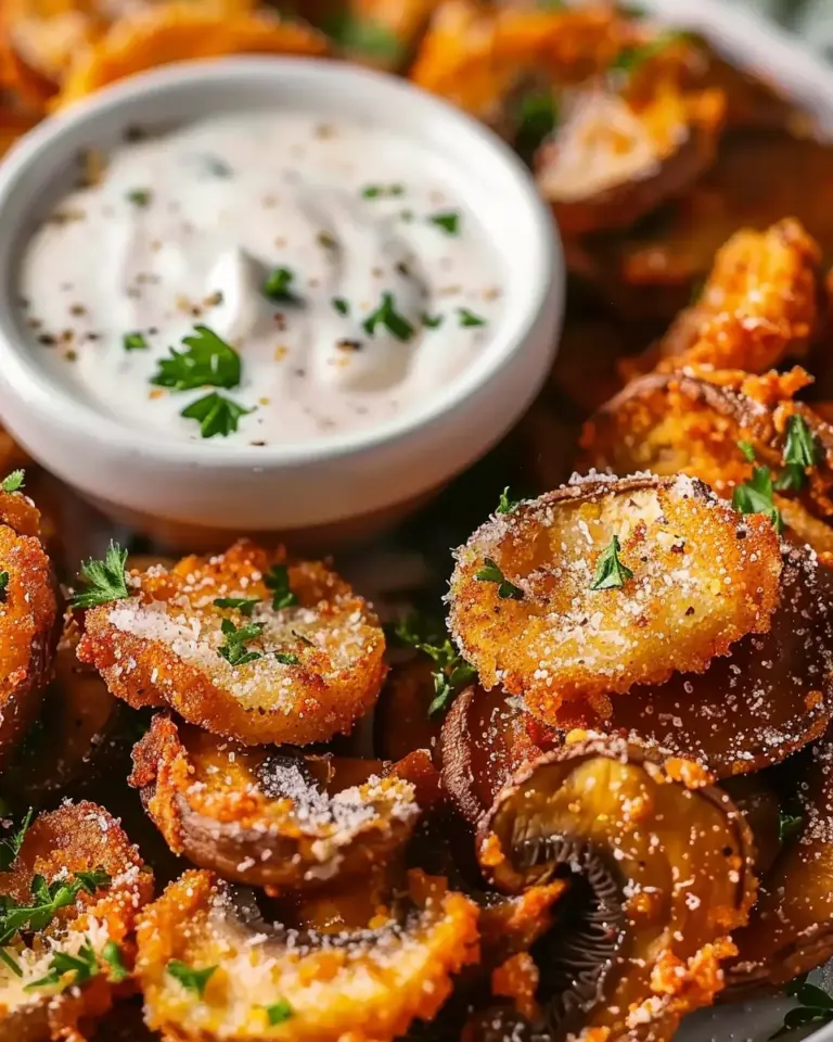 Fried Sliced Mushrooms Ranch
