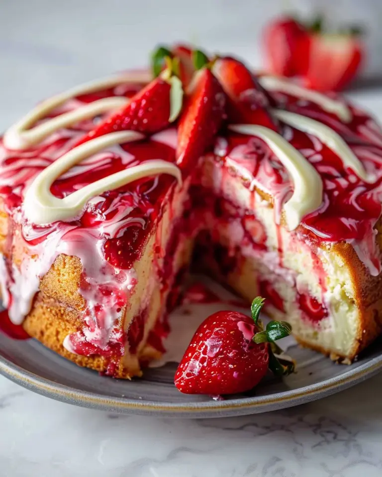 Strawberry Earthquake Cake – Unbelievably Easy Showstopper Dessert