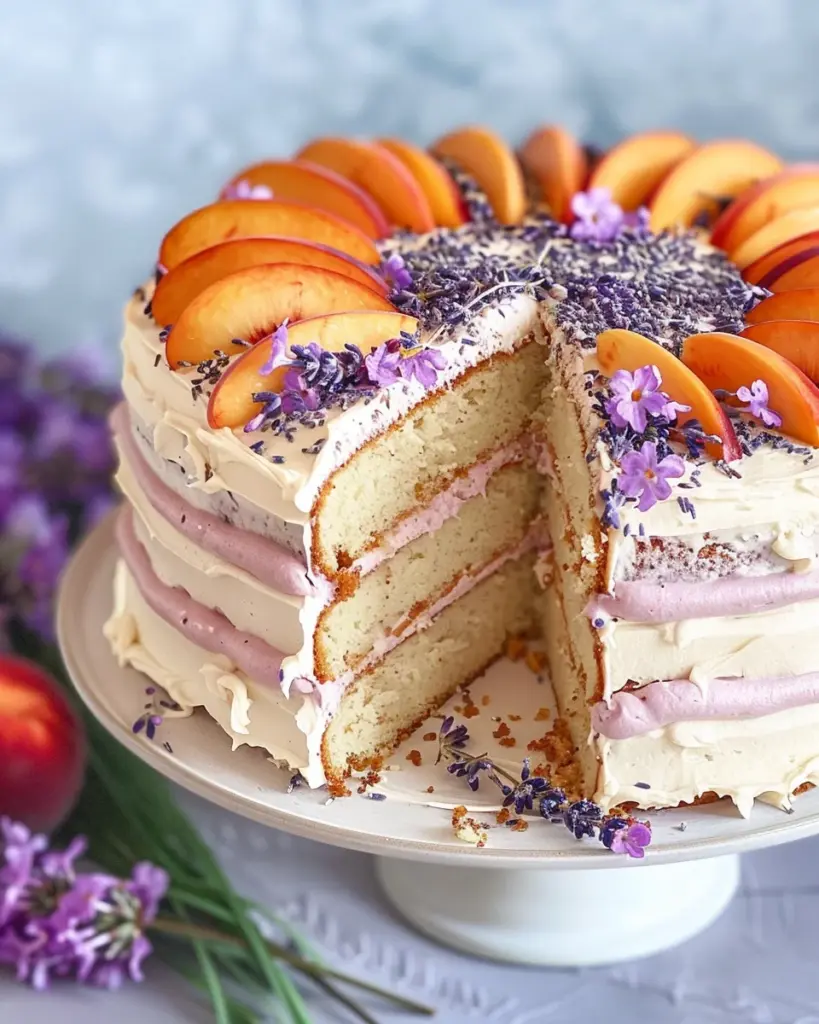 Lavender and Peach Dream Cake