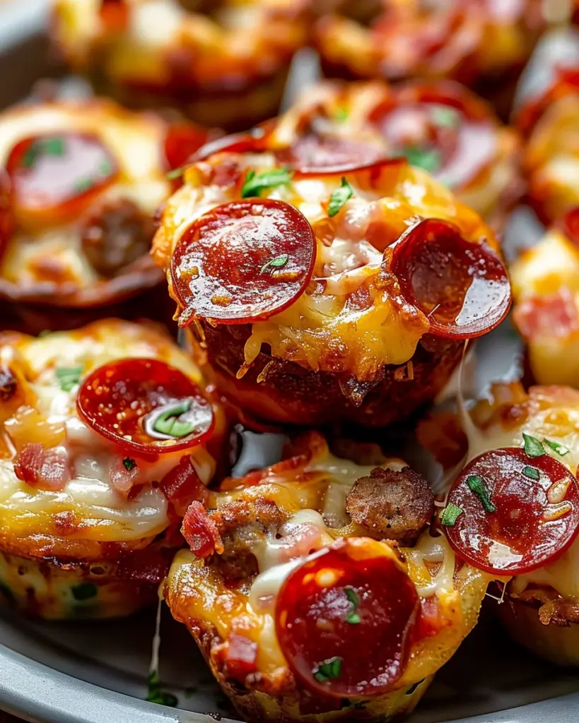 Carnivore Pizza Muffins