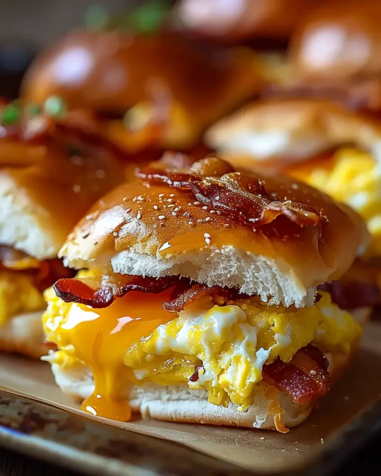 Breakfast Sliders: Bacon, Egg, and Cheese Recipe