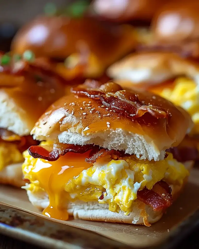 Breakfast Sliders: Bacon, Egg, and Cheese Recipe