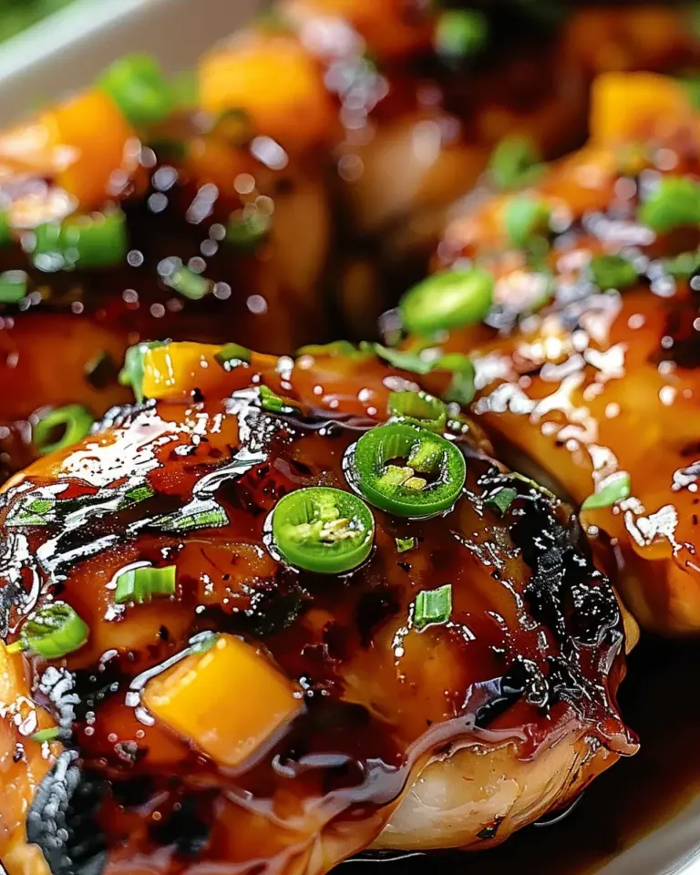 Jalapeño Peach Glazed Chicken Recipe