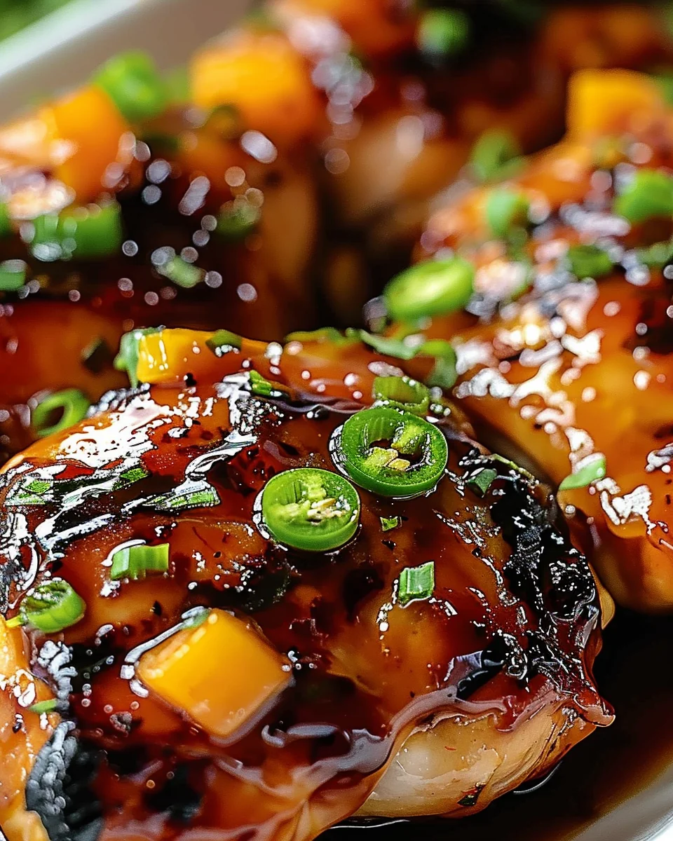 Jalapeño Peach Glazed Chicken Recipe