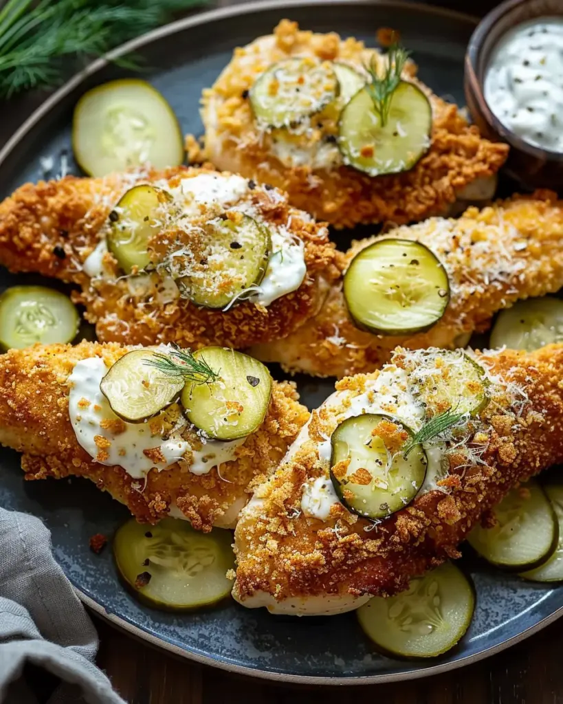 Crispy Dill Pickle Parmesan Chicken: Quick & Crunchy Delight