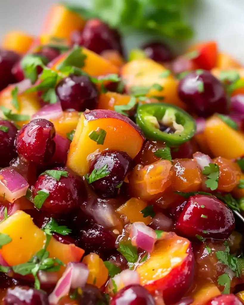 Delicious Peach Cherry Salsa – theamazingfood
