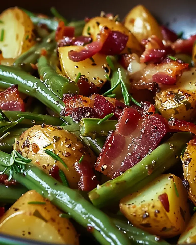 Country Ranch Green Beans ‘and Potatoes with Bacon