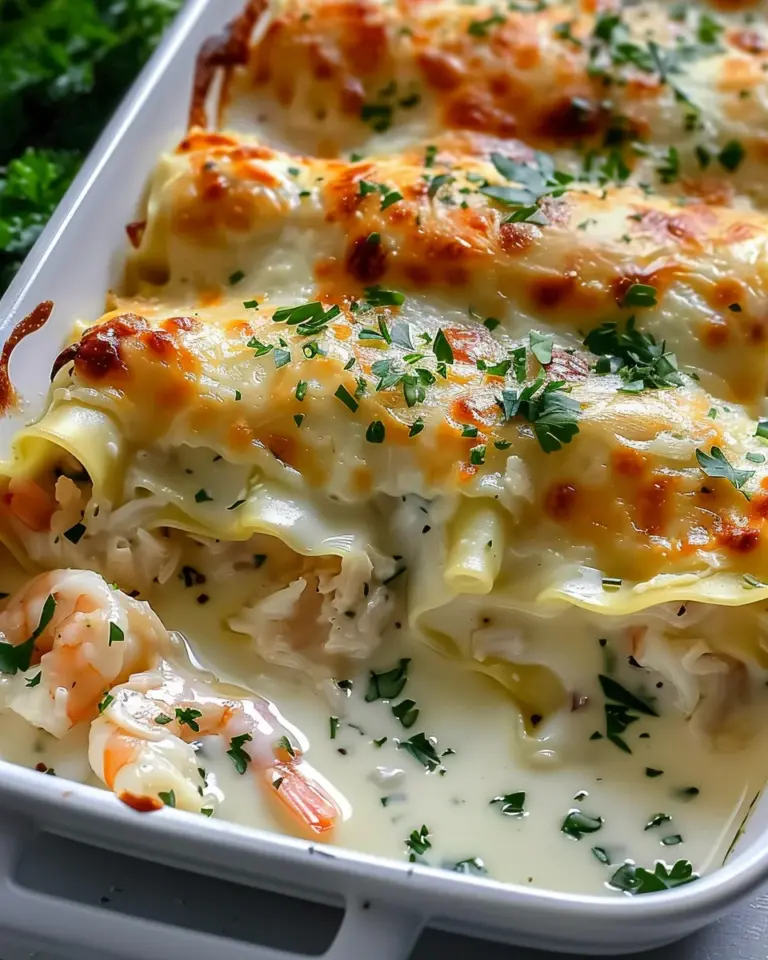 Shrimp Crab Alfredo Roll Ups