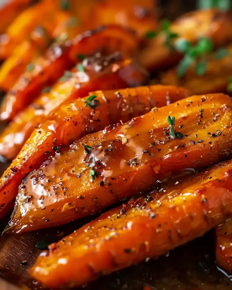 Sweet and Savory Maple Glazed Roasted Carrots