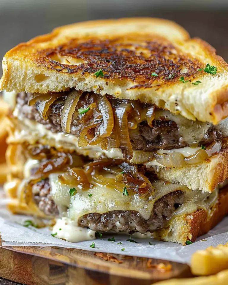 French Onion Patty Melt