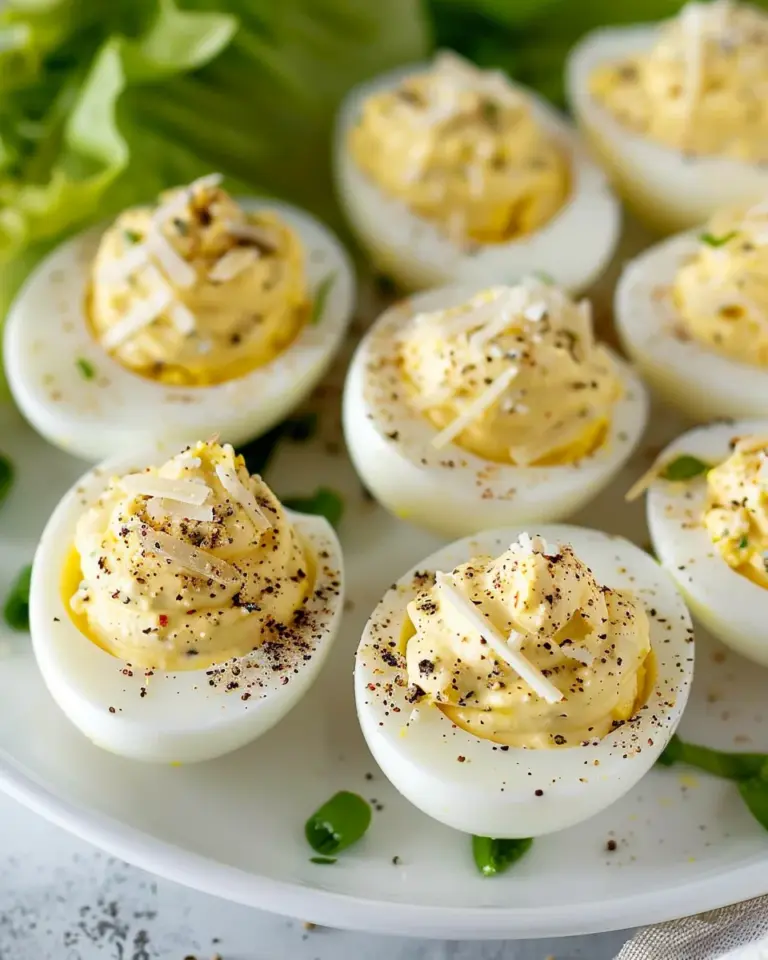 Caesar Deviled Eggs