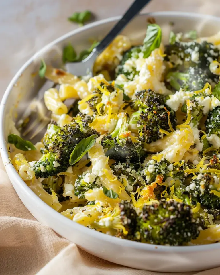 Baked Feta and Broccoli Pasta