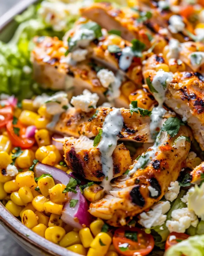Healthy Chicken and Street Corn Bowls for Summer