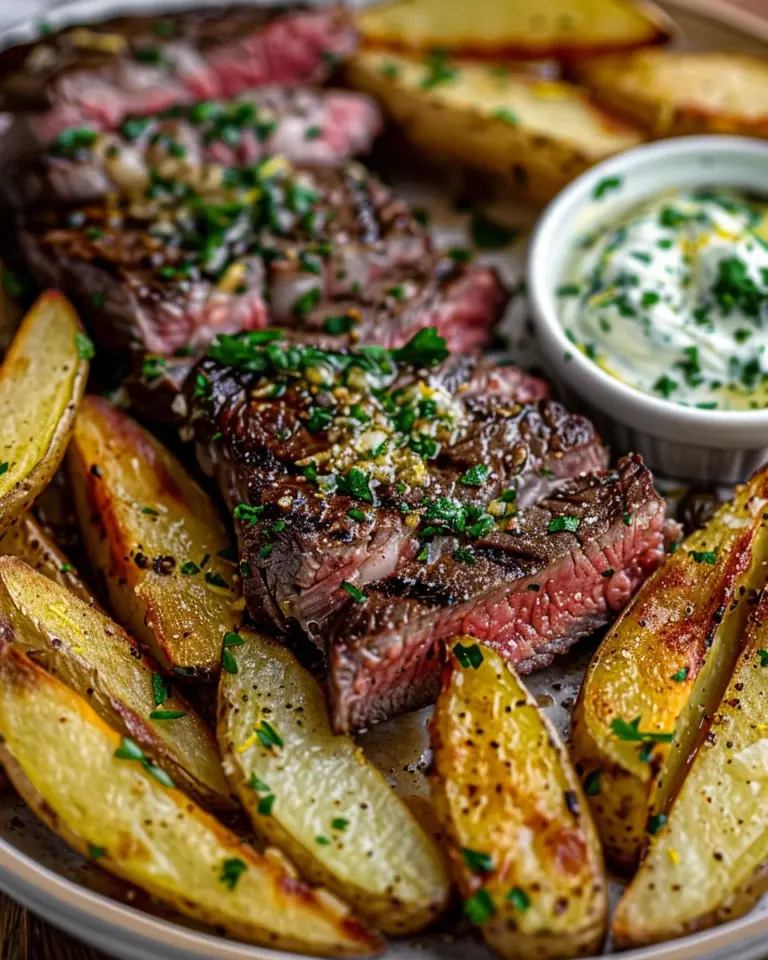 Garlic Parmesan Steak Fries