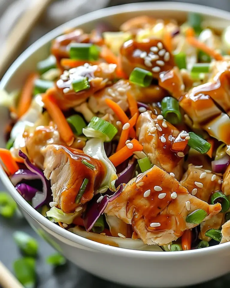 Delicious Egg Roll Bowls with Chicken and Cabbage in 10 Minutes