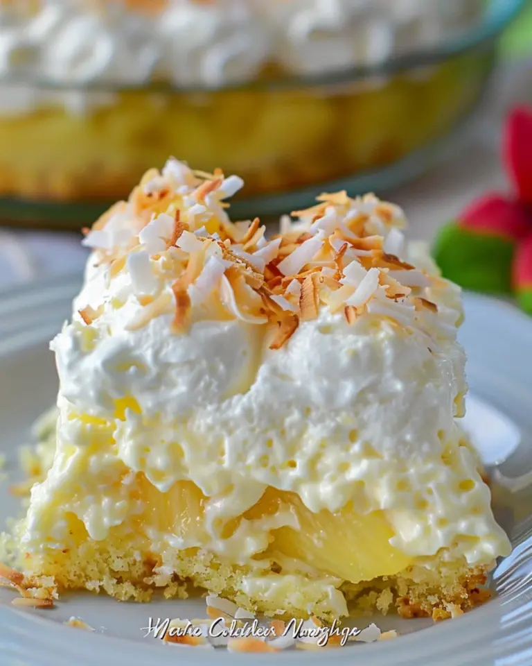 Pineapple Coconut Poke Cake