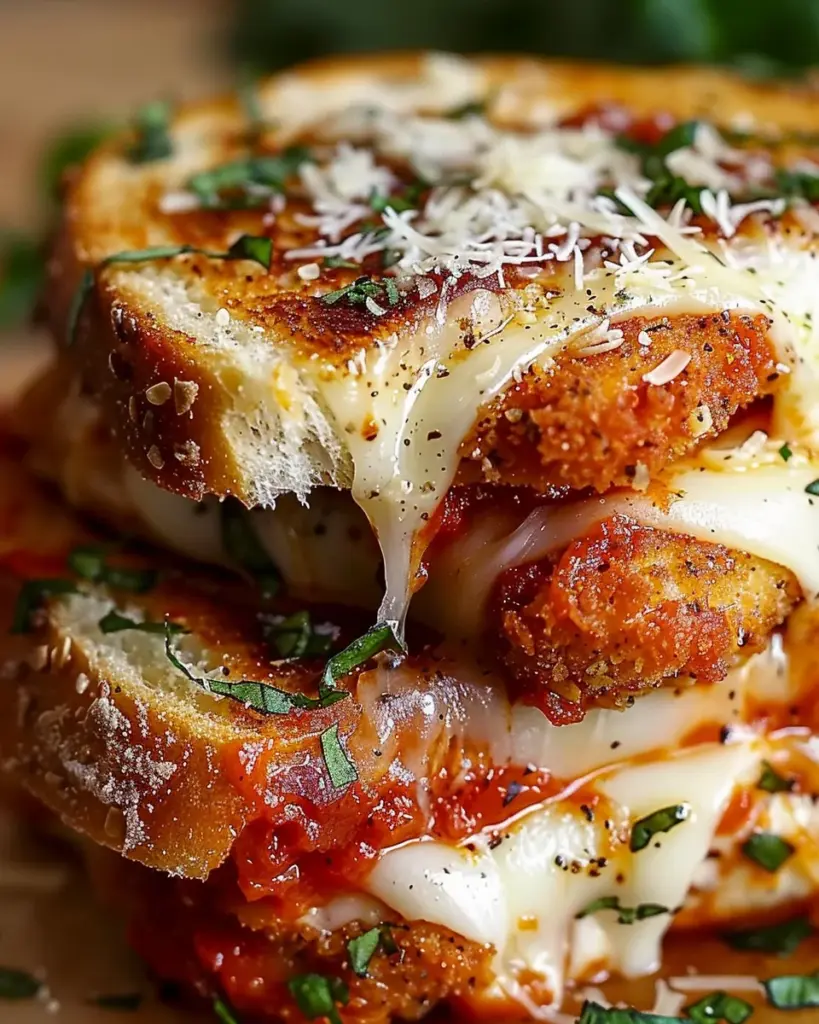 Chicken Parmesan Grilled Cheese – Easy Recipe