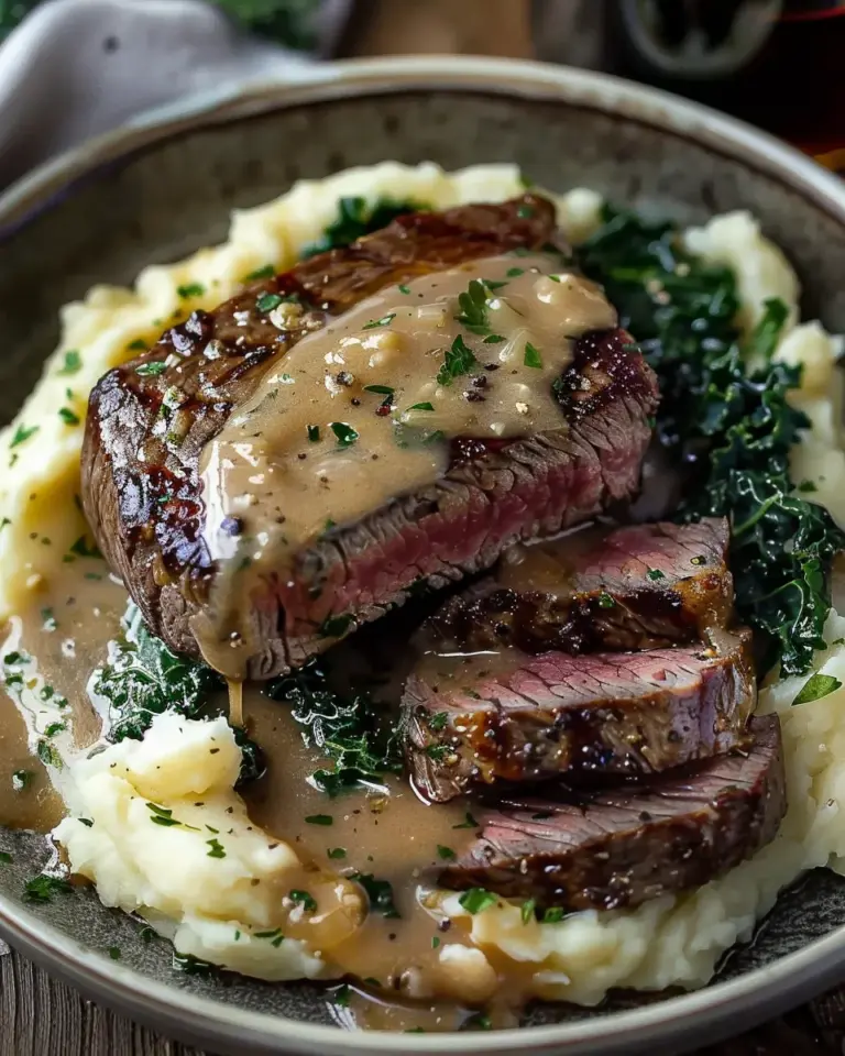 Savory Gaelic Irish Steaks with Whiskey Cream and Colcannon Delight