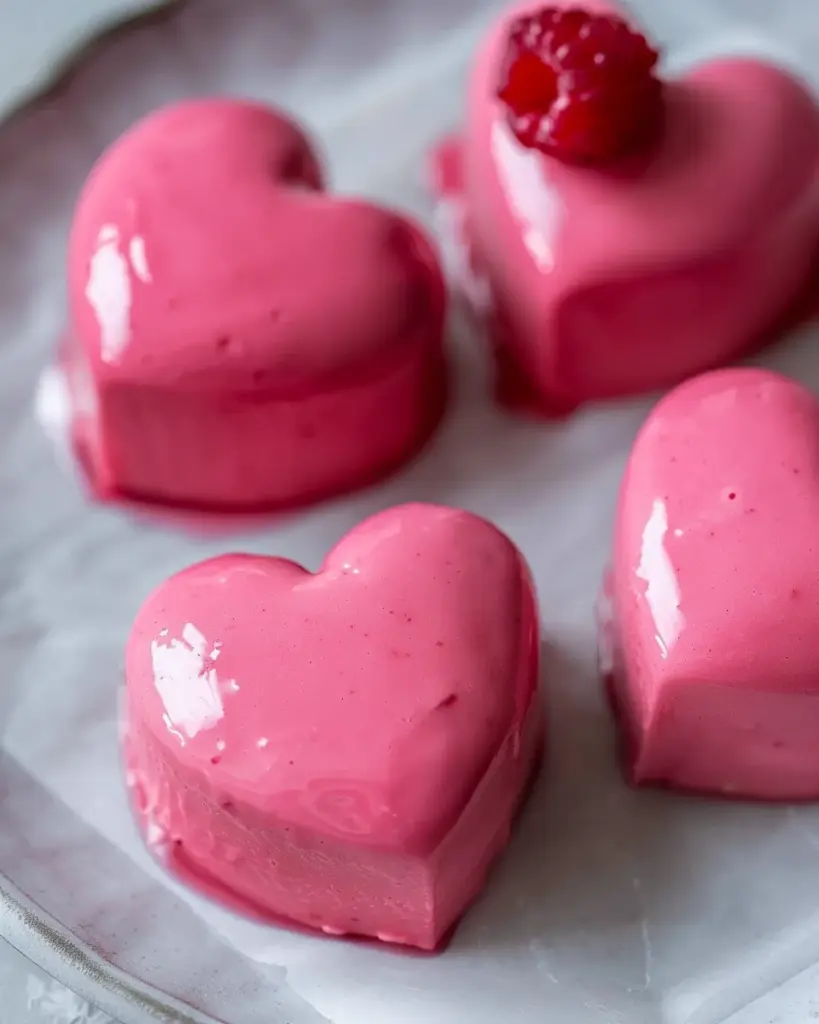 Heart-Shaped Raspberry Mousse Recipe