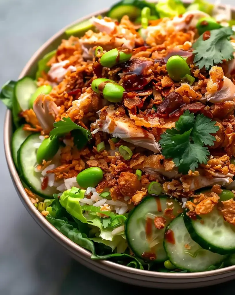 Easy High Protein Crispy Rice Salad