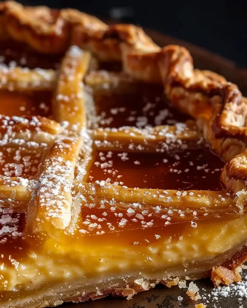 Salted Whiskey Honey Pie
