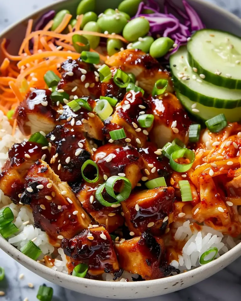 Korean BBQ Chicken Bowls (Easy Weeknight Recipe!)