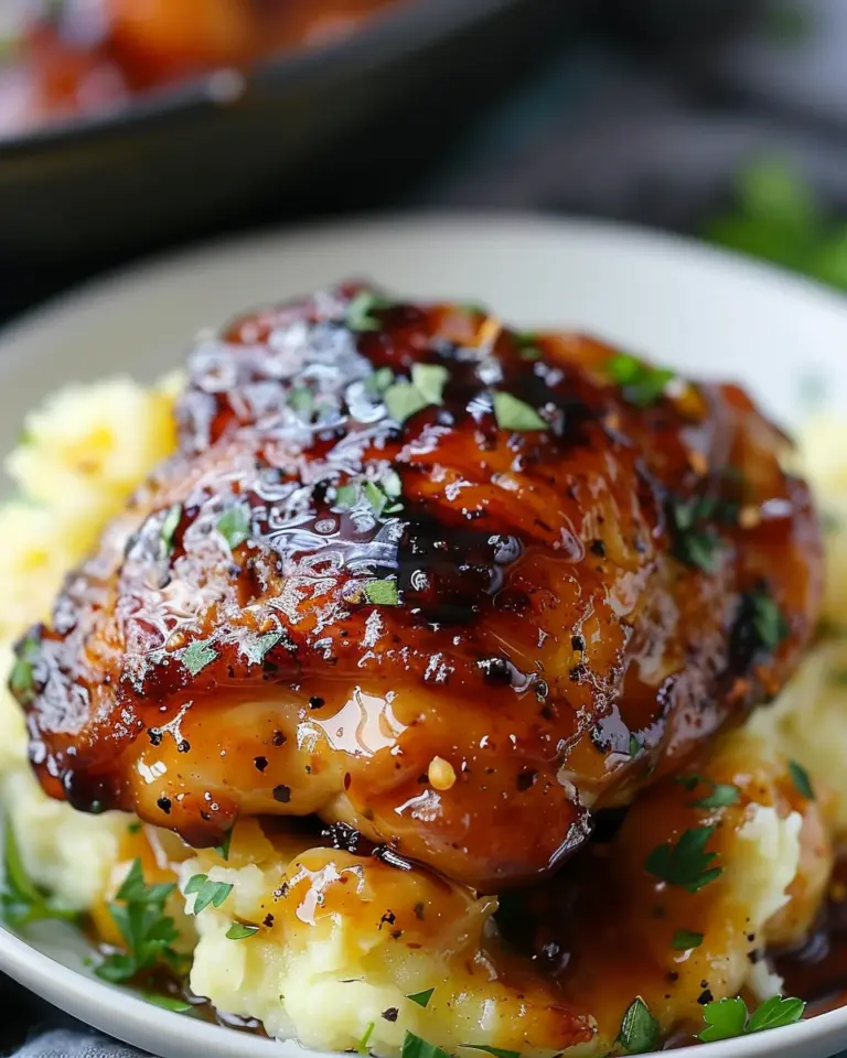 Chipotle Honey Chicken Thighs With Smoked Gouda Mashed Potatoes